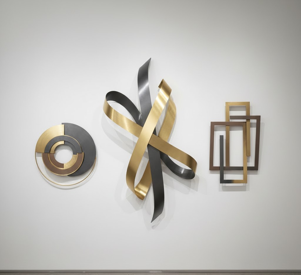 Abstract metal wall art
