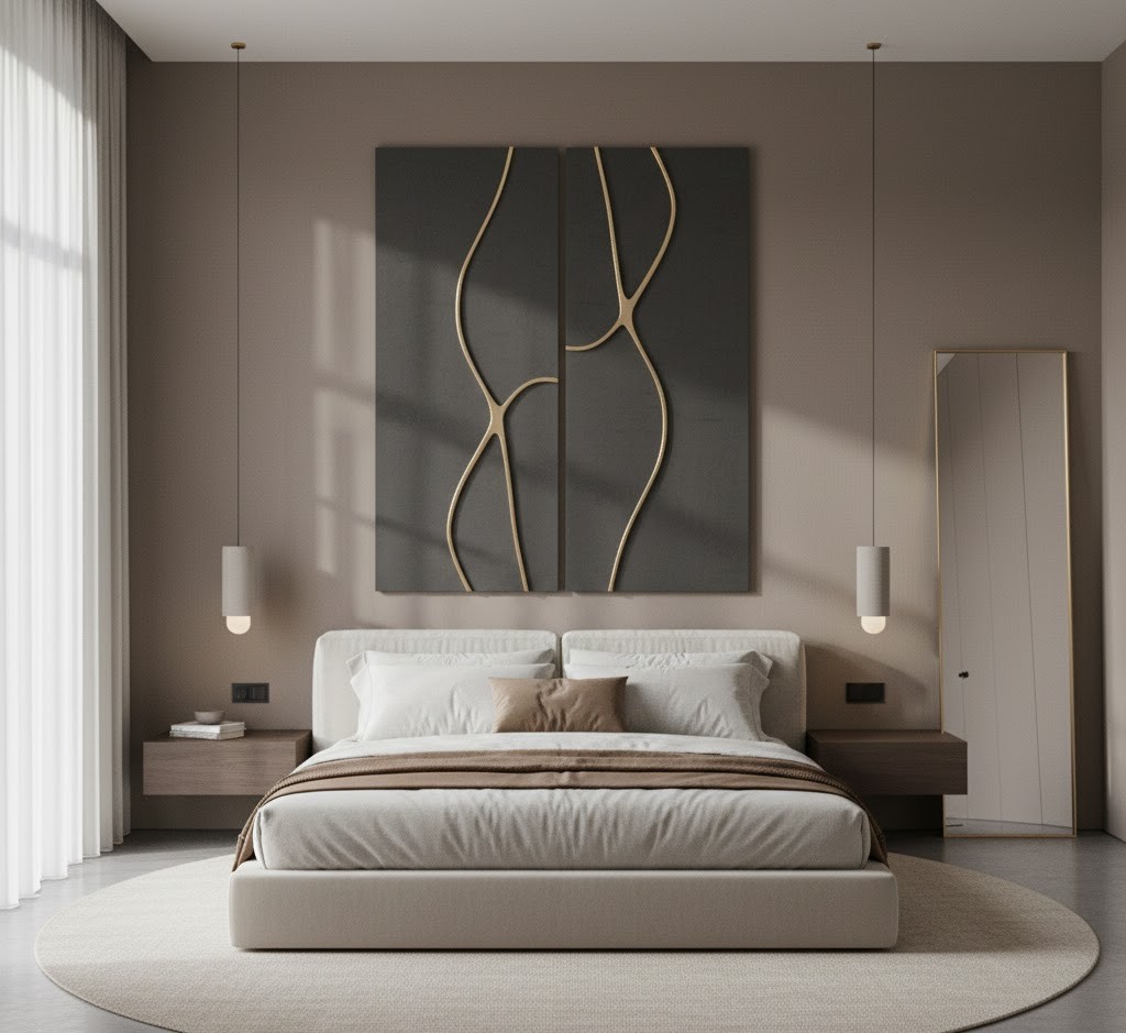 Minimalist bedroom wall decor